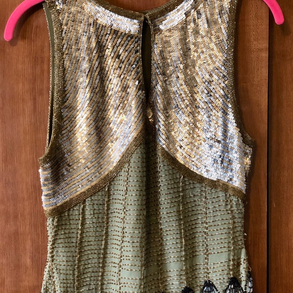 COPY - Sequined beaded silk top - Picture 2 of 8